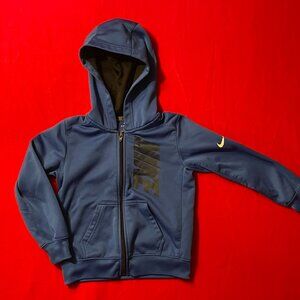 Nike Dri Fit Zipper Jacket Blue Boys Size 4 (XS) for ages 3-4 years